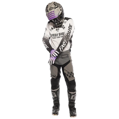 Fasthouse Grindhouse Air Cooled Asher Jersey - White-Black