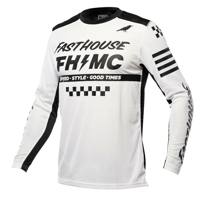 Fasthouse Air Cooled Elrod Jersey - Youth - White