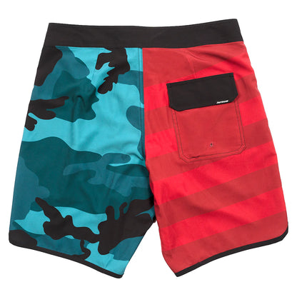 Fasthouse After Hours 18" 3 Pocket Patriot Boardshort - Red-Blue