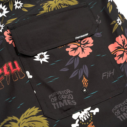 Fasthouse After Hours 3 Pocket Tribe Boardshort - Youth - Black