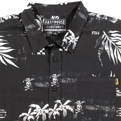 Fasthouse Alani Short Sleeve Button Up Shirt - Black