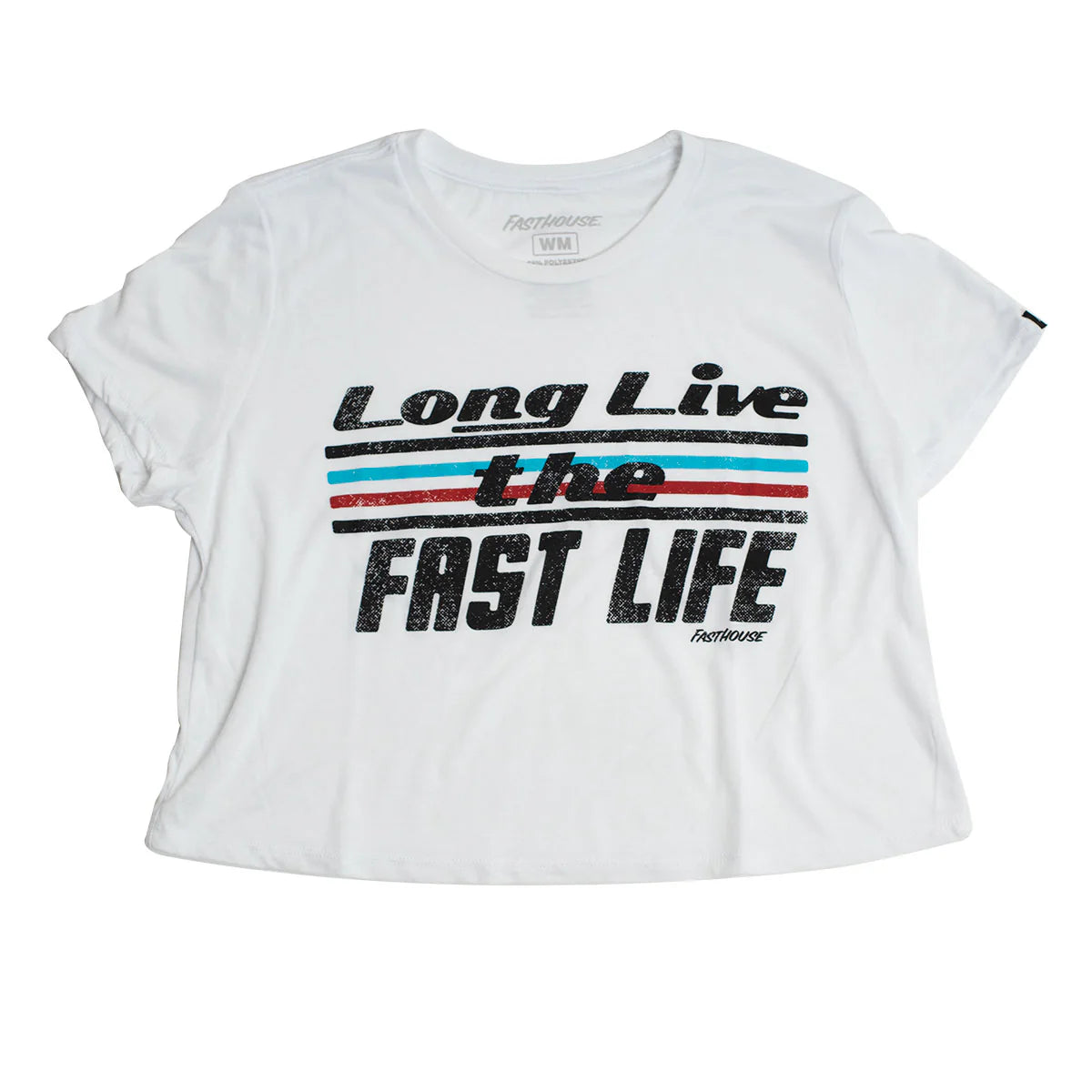 Fasthouse Anthem Crop Tee - Womens - White
