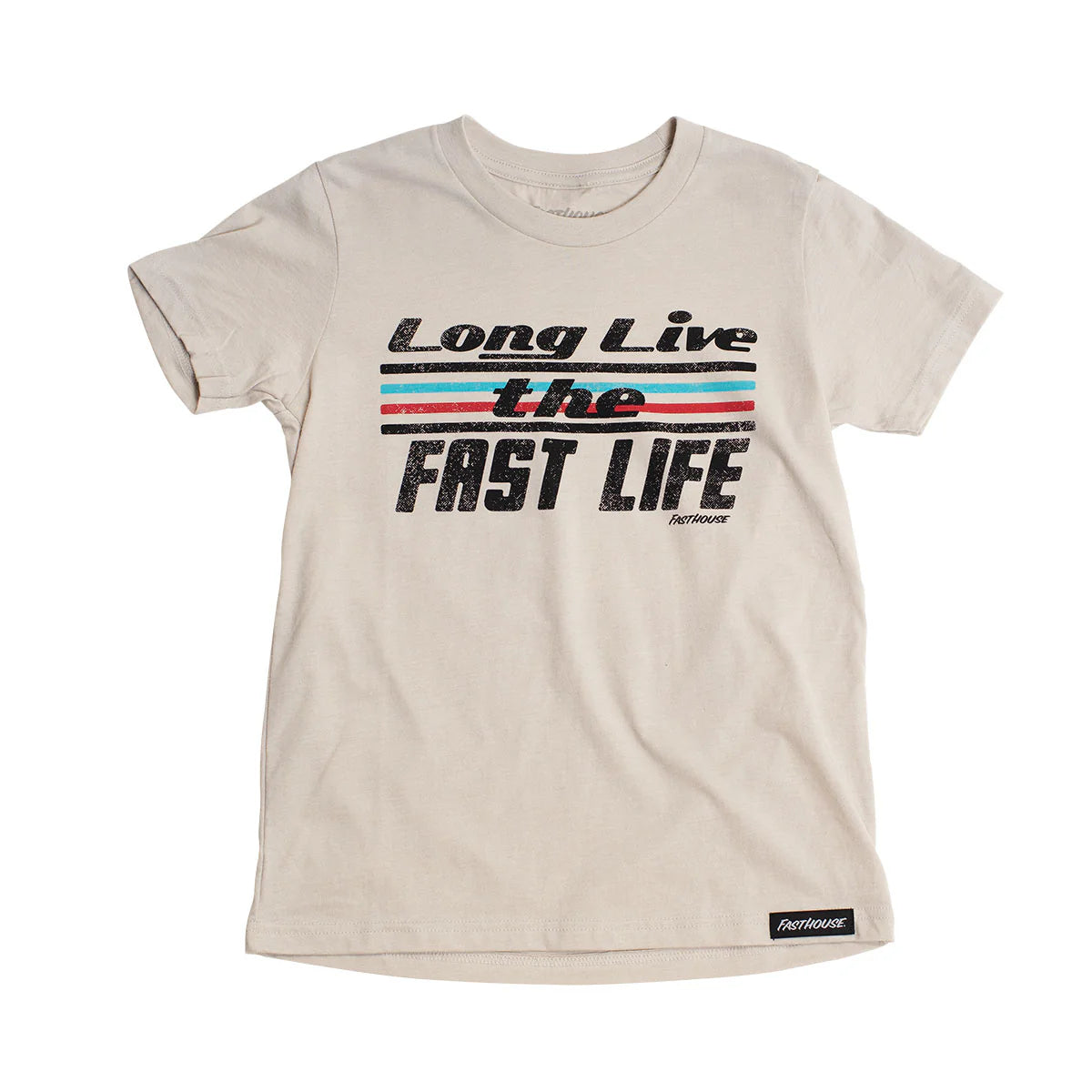 Fasthouse Anthem Crop Tee - Girls - Heather Dust