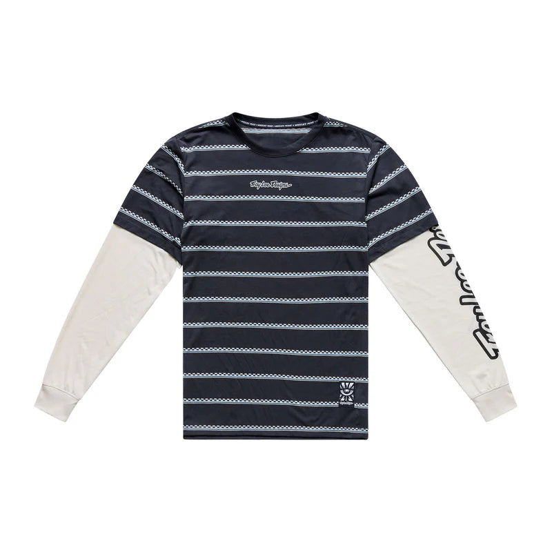 Troy Lee Designs Skyline Long Sleeve Ride Tee - One Eye - Aero Blue