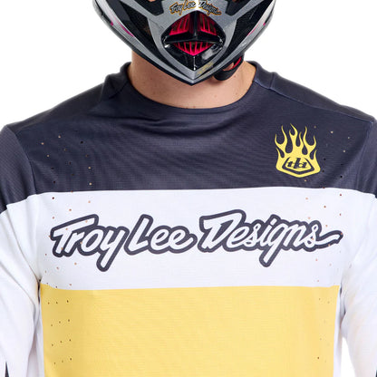 Troy Lee Designs Sprint Pro Short Sleeve MTB Jersey - Yo Moto - Butter