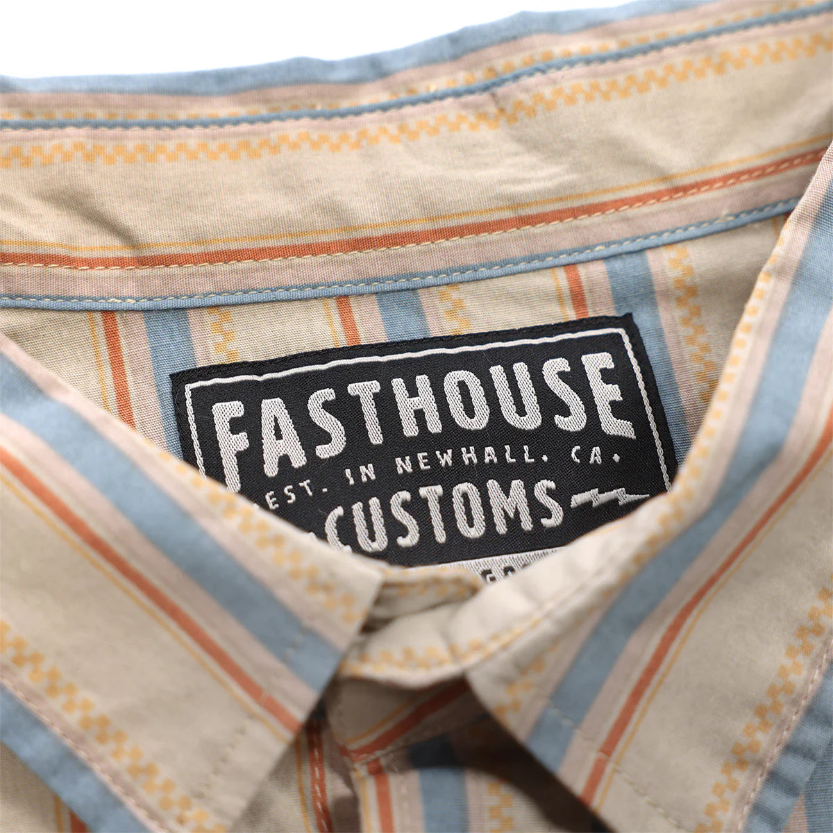 Fasthouse Bess Short Sleeve Button Up Shirt - Cream