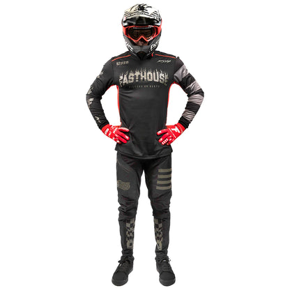 Fasthouse Burn Free Classic Long Sleeve MTB Jersey - Black