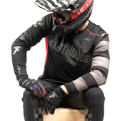 Fasthouse Burn Free Classic Long Sleeve MTB Jersey - Black