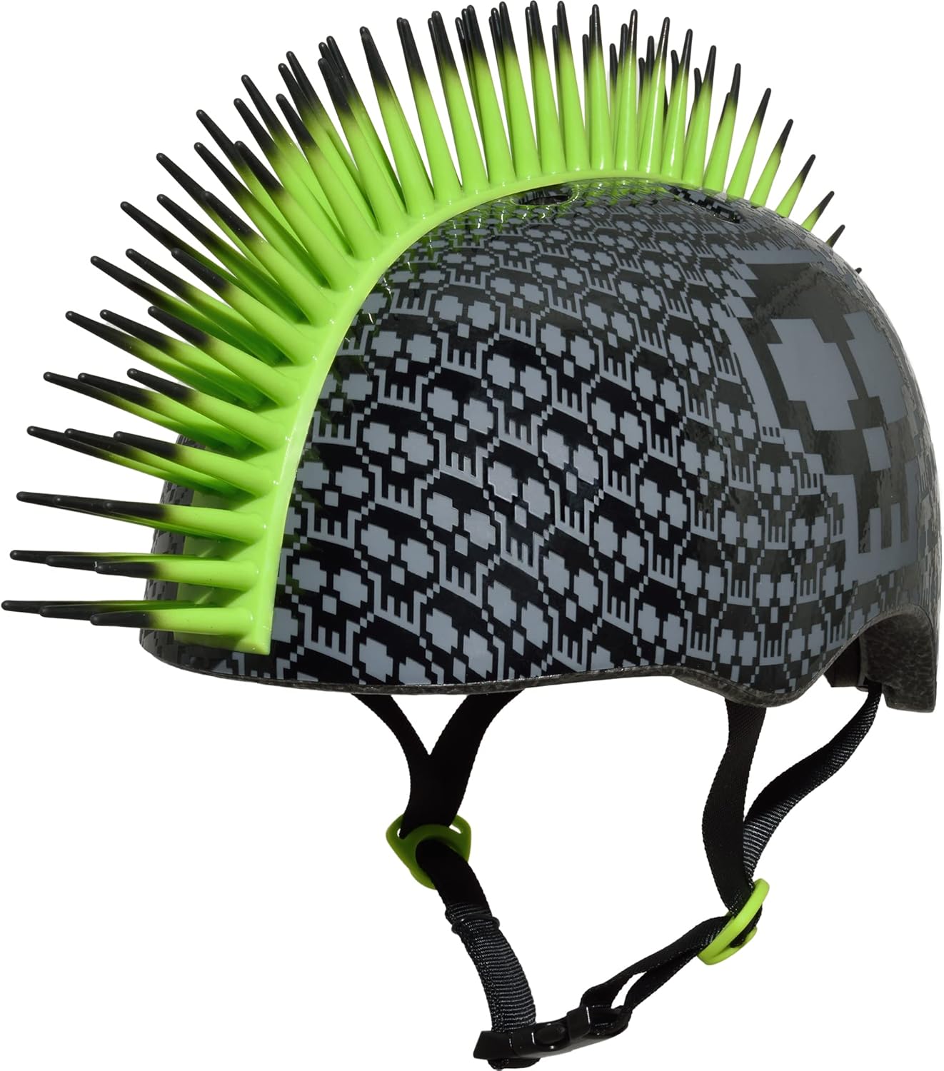 C.Preme Raskullz Bone Block Mohawk Child Helmet - Black-Green
