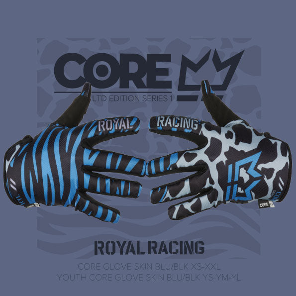 Royal Core MTB Glove - Youth - Skin Blue-Black