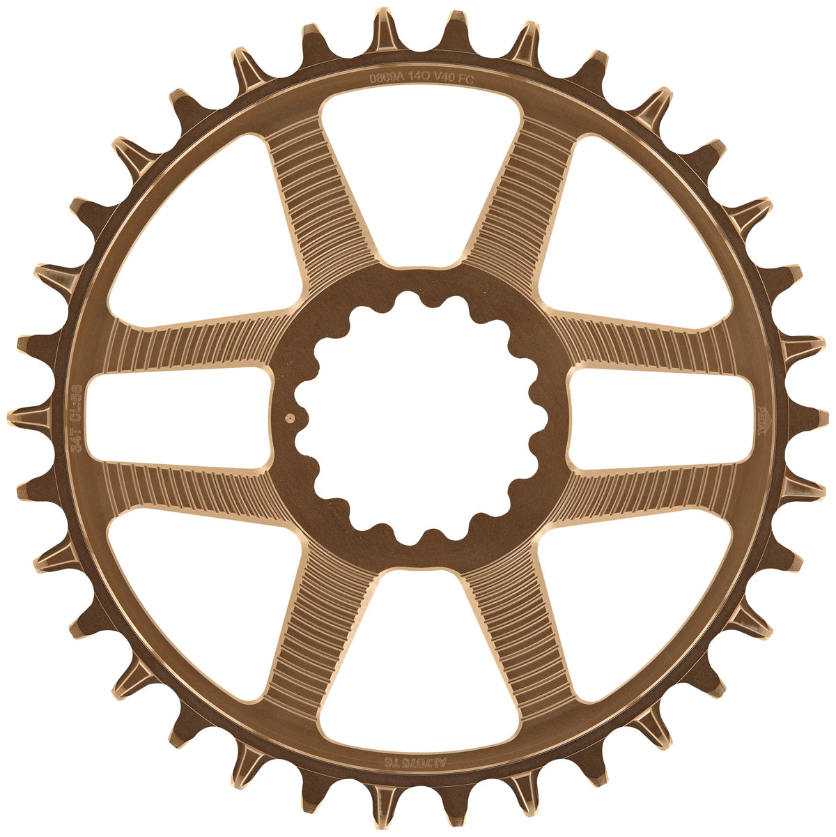 E Thirteen Helix Race Direct Mount Chainring - Bronze