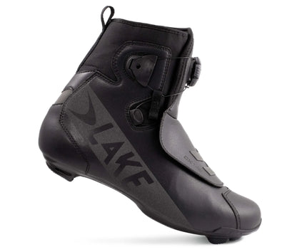 Lake CX146 SPD Winter Road Boot - Wide - Black-Black Reflective