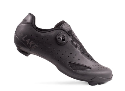 Lake CX177 Road Shoe - Black-Black Reflective