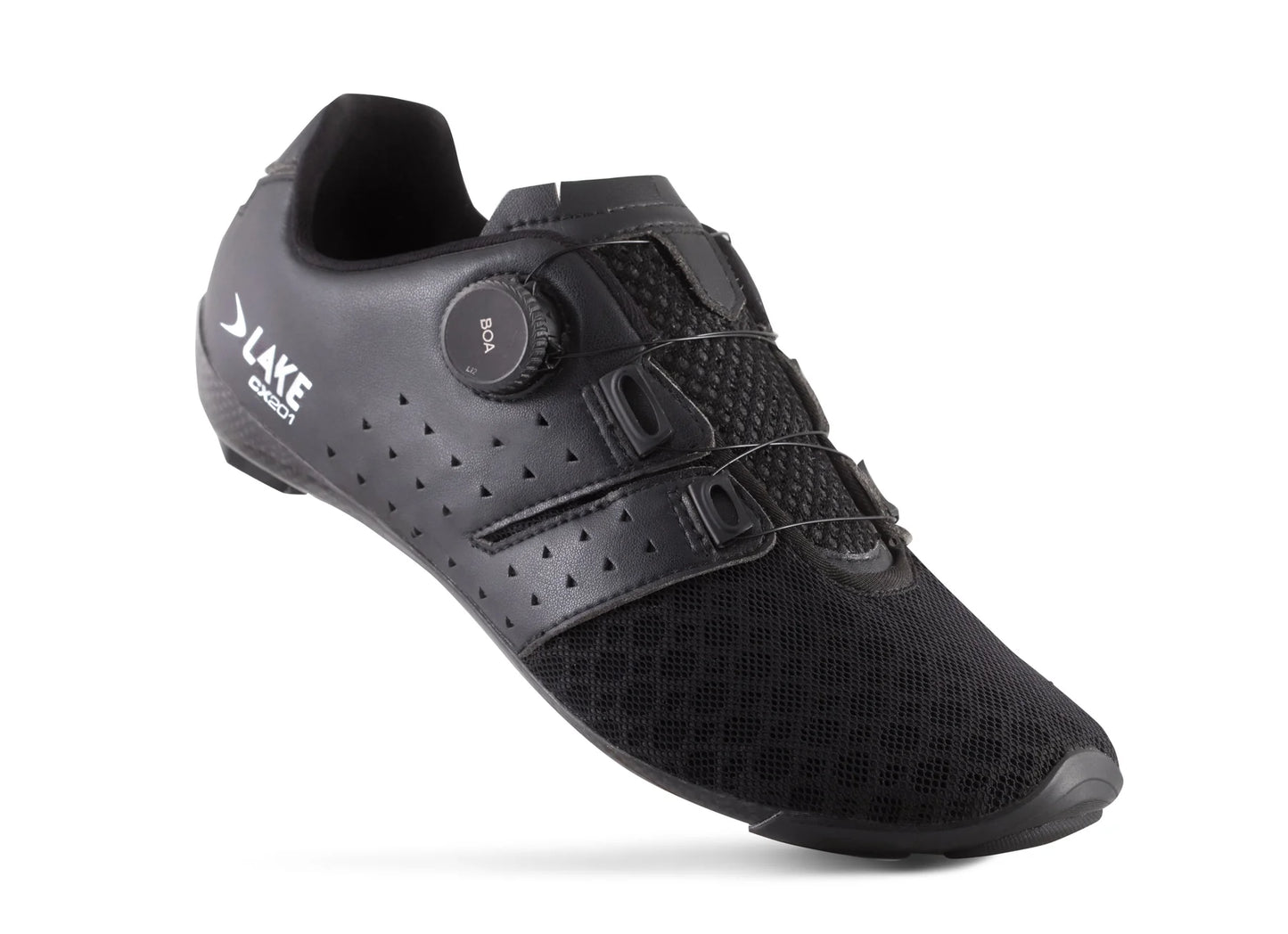 Lake CX201 Road Shoe - Black-White