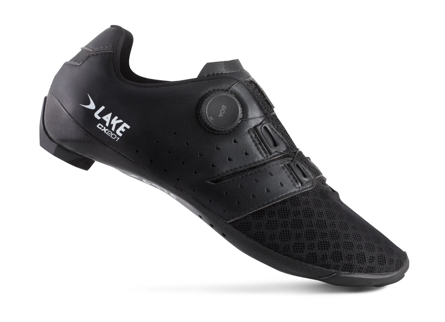 Lake CX201 Road Shoe - Black-White