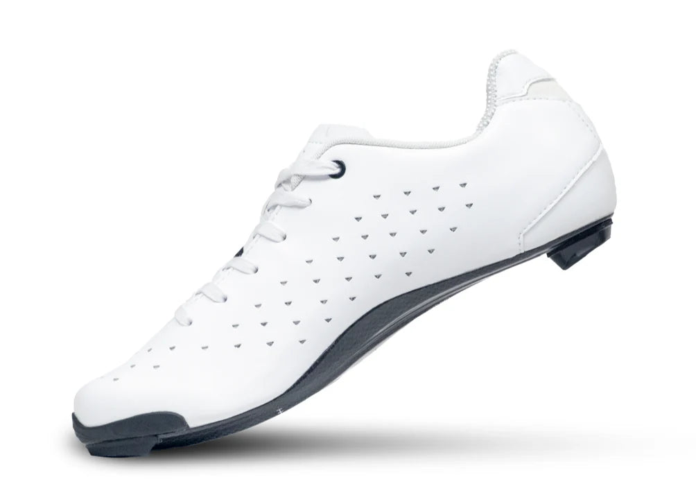 Lake CX21C Road Shoe - Wide - White Clarino