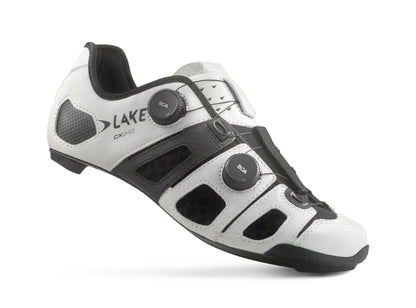 Lake CX242 Road Shoe - Wide - White-Black