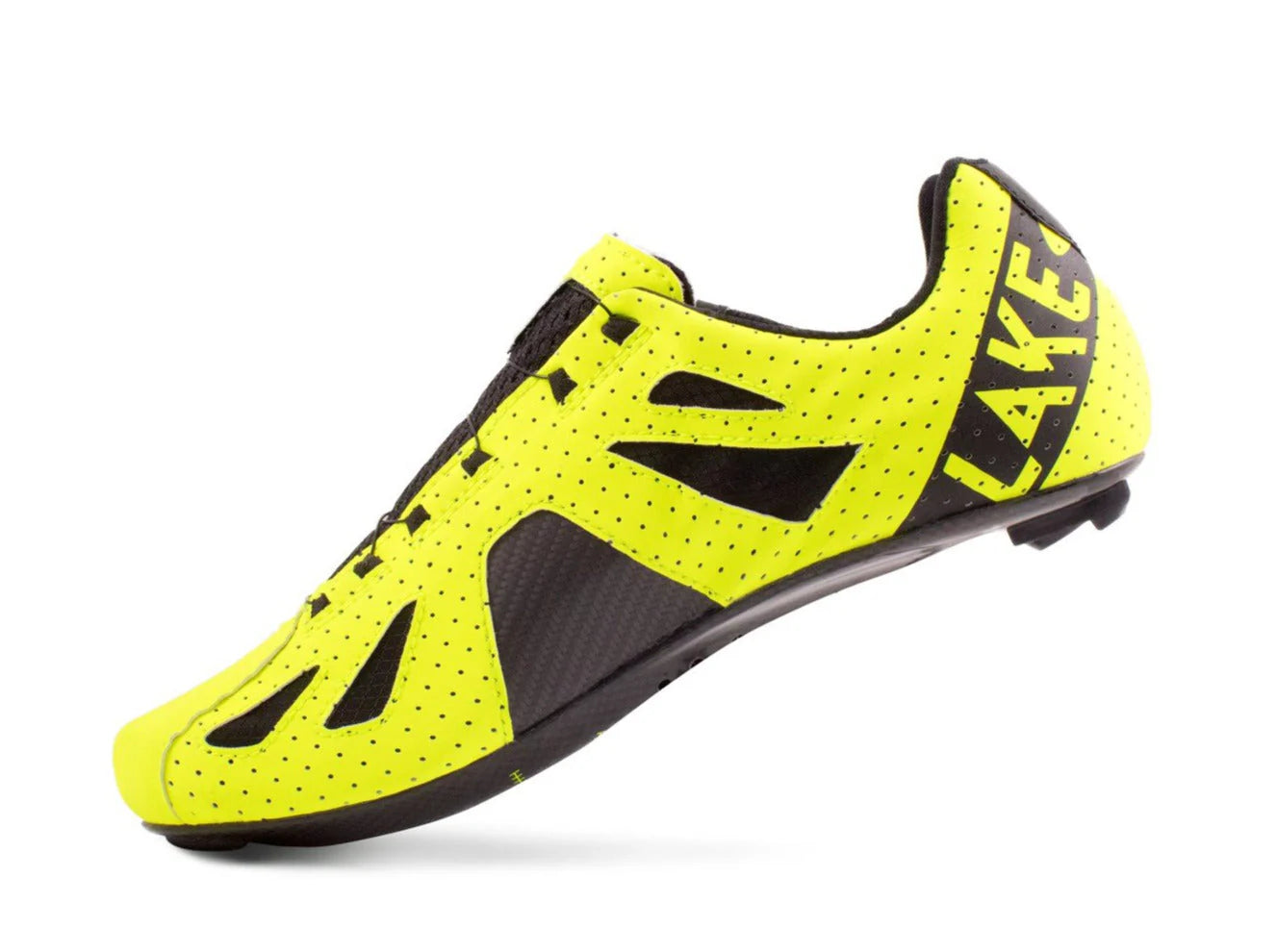 Lake CX302 Road Shoe - Wide - HiViz Yellow-Black