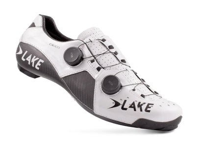 Lake CX403 Road Shoe - Wide - White-Black