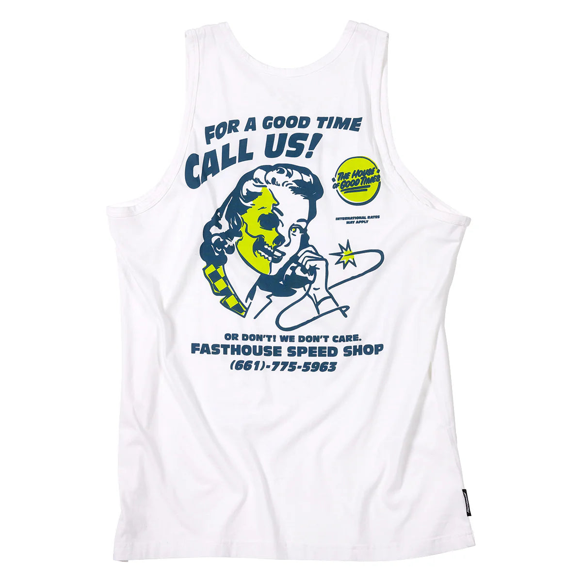 Fasthouse Call Us Tank - White