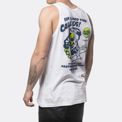 Fasthouse Call Us Tank - White