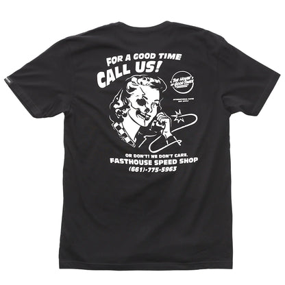 Fasthouse Call Us Tee - Black