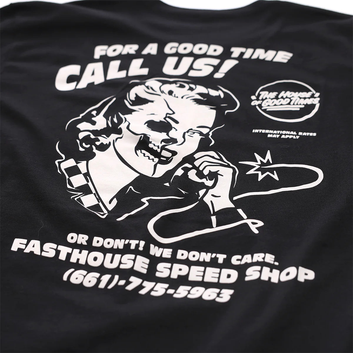 Fasthouse Call Us Tee - Black