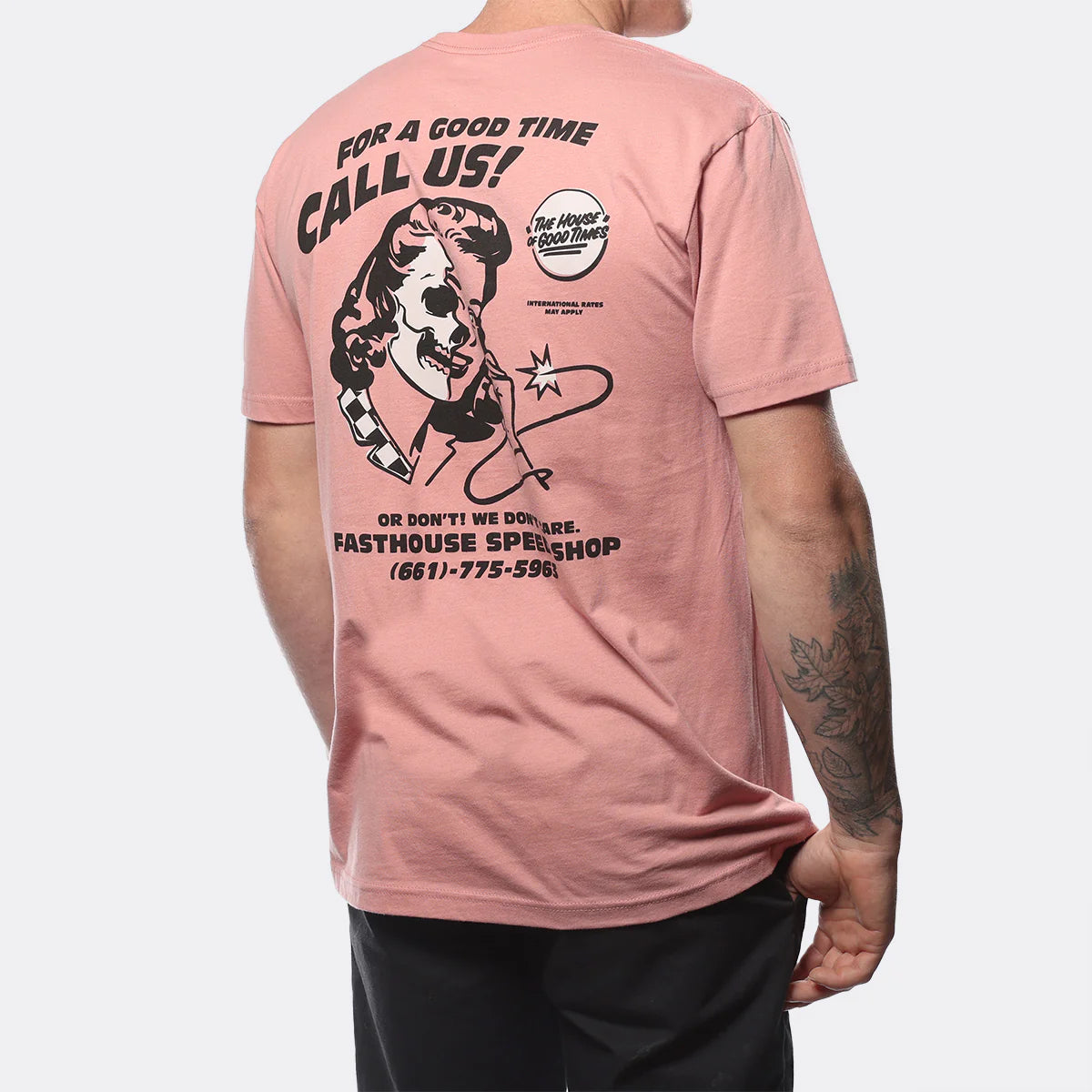 Fasthouse Call Us Tee - Desert Pink