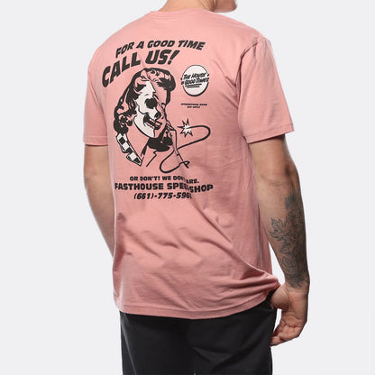 Fasthouse Call Us Tee - Desert Pink