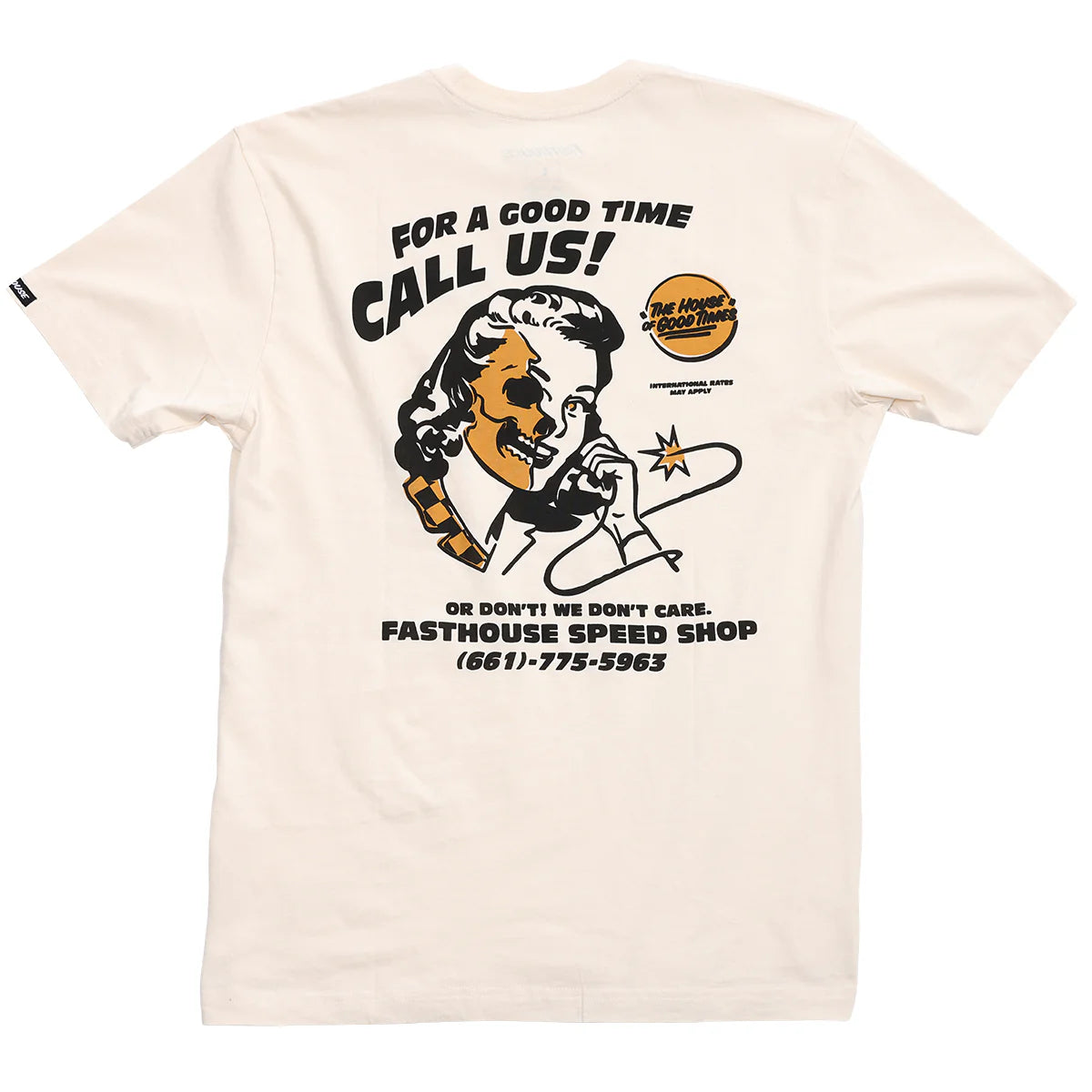 Fasthouse Call Us Tee - Natural
