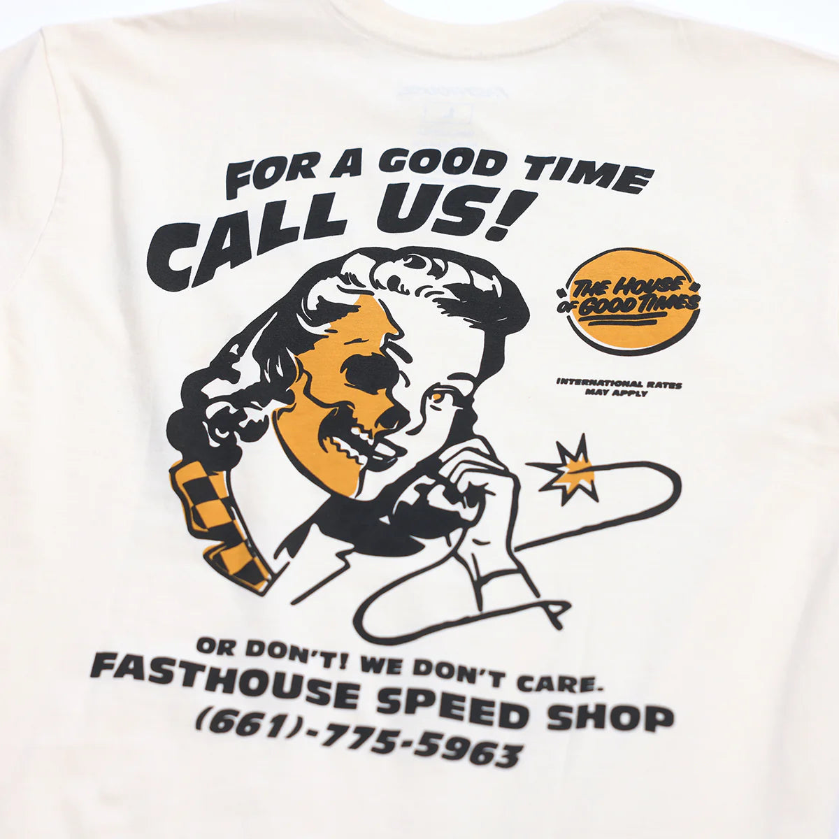 Fasthouse Call Us Tee - Natural
