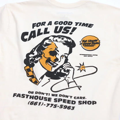 Fasthouse Call Us Tee - Natural