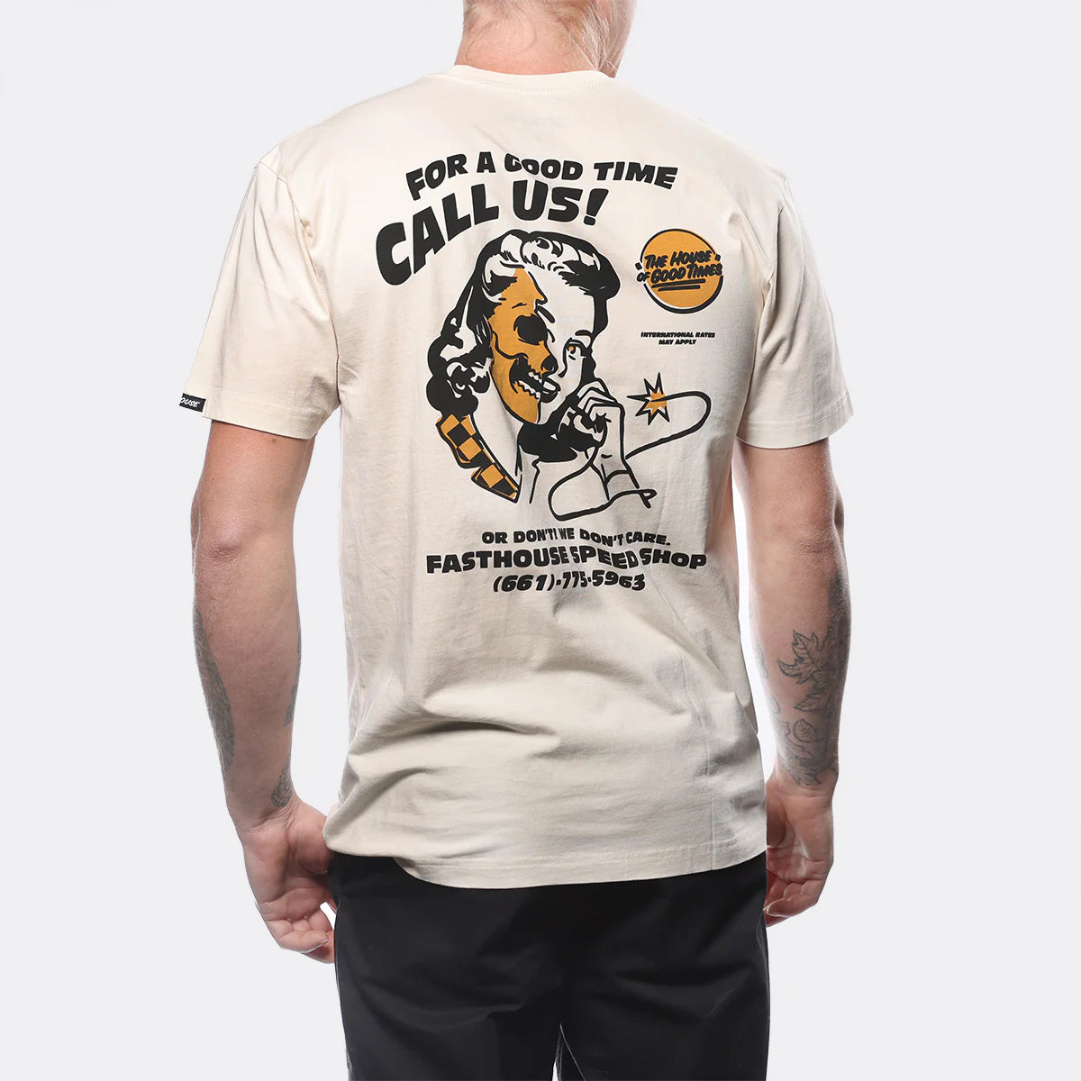 Fasthouse Call Us Tee - Natural
