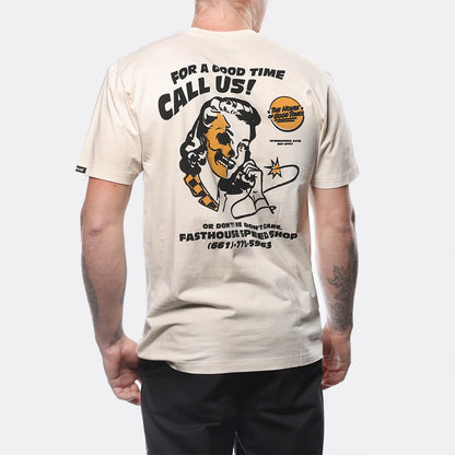 Fasthouse Call Us Tee - Natural