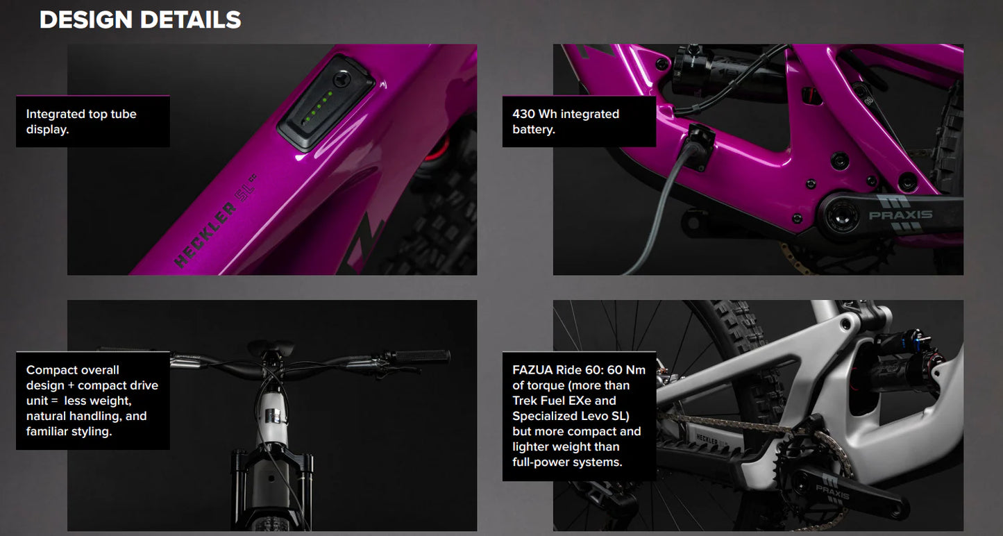 Santa Cruz Heckler SL Carbon MX - S Kit - Gloss Magenta - 2024 - Blem