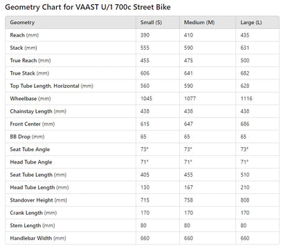 Vaast Bikes U/1 700c Street - Gloss Blue - Blem