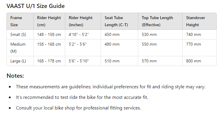 Vaast Bikes U/1 700c Street - Gloss Blue - Blem