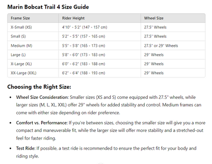 Marin Bobcat Trail 4 29 XC Trail Bike - Black-Purple - Blem