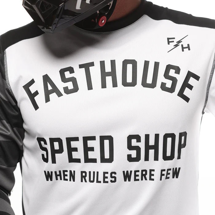 Fasthouse Carbon Jersey - Black-White