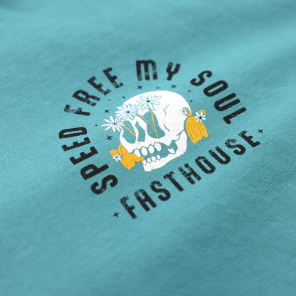Fasthouse Charmed Tee - Womens - Blue Spruce