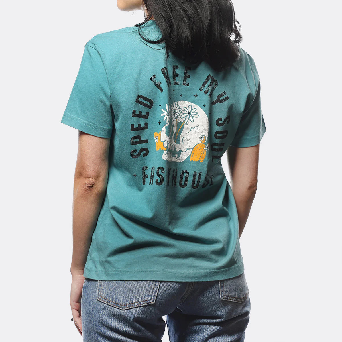 Fasthouse Charmed Tee - Womens - Blue Spruce