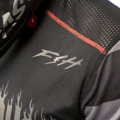 Fasthouse Burn Free Classic Long Sleeve MTB Jersey - Black