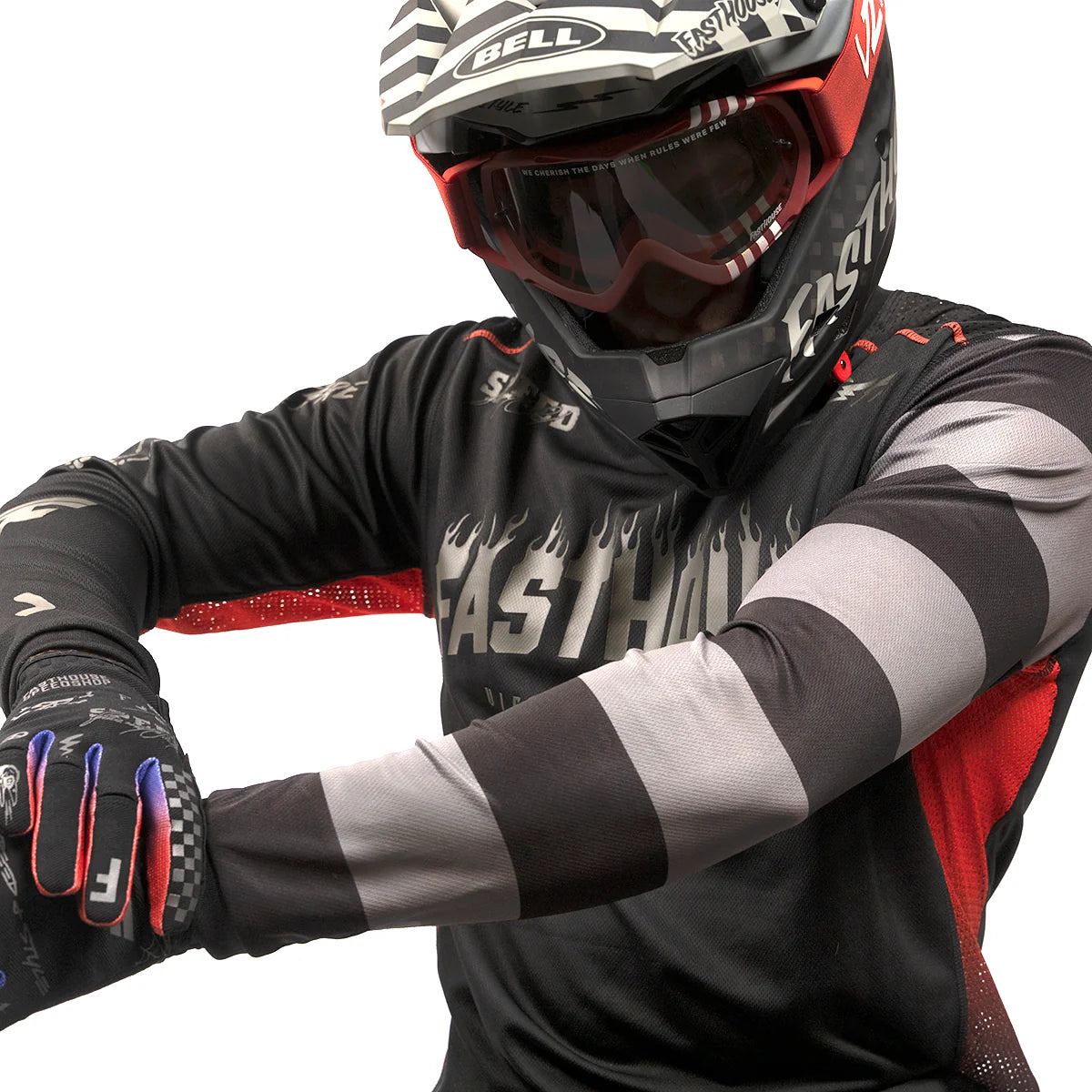 Fasthouse Burn Free Classic Long Sleeve MTB Jersey - Black