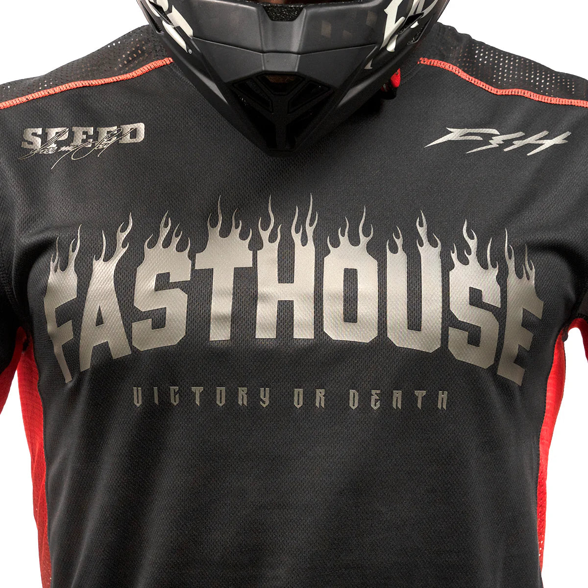 Fasthouse Burn Free Classic Long Sleeve MTB Jersey - Black