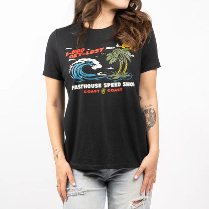 Fasthouse Coast 2 Coast Tee - Womens - Black Mineral Wash