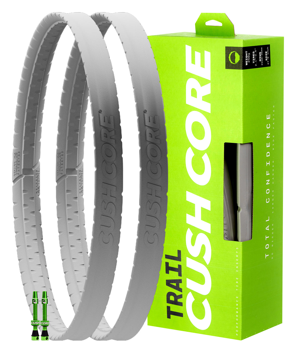 CushCore Trail Tire Inserts - Set - Inc 2 Tubeless Valves