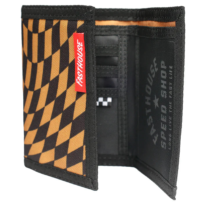 Fasthouse Distortion Tri-Fold Wallet - Vintage Gold