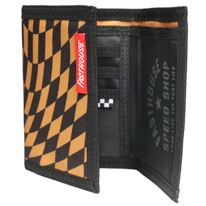 Fasthouse Distortion Tri-Fold Wallet - Vintage Gold