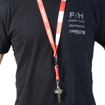 Fasthouse Division Lanyard - Red