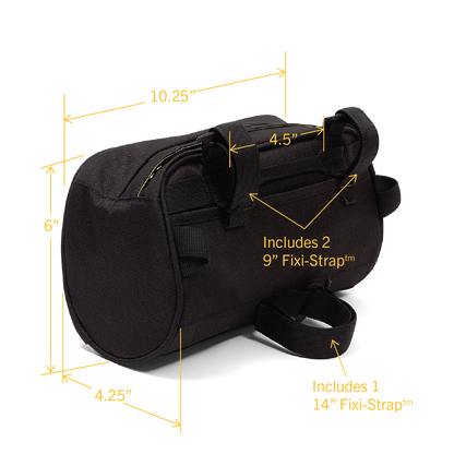 Po Campo Domino Handlebar Bag - Black Ripstop